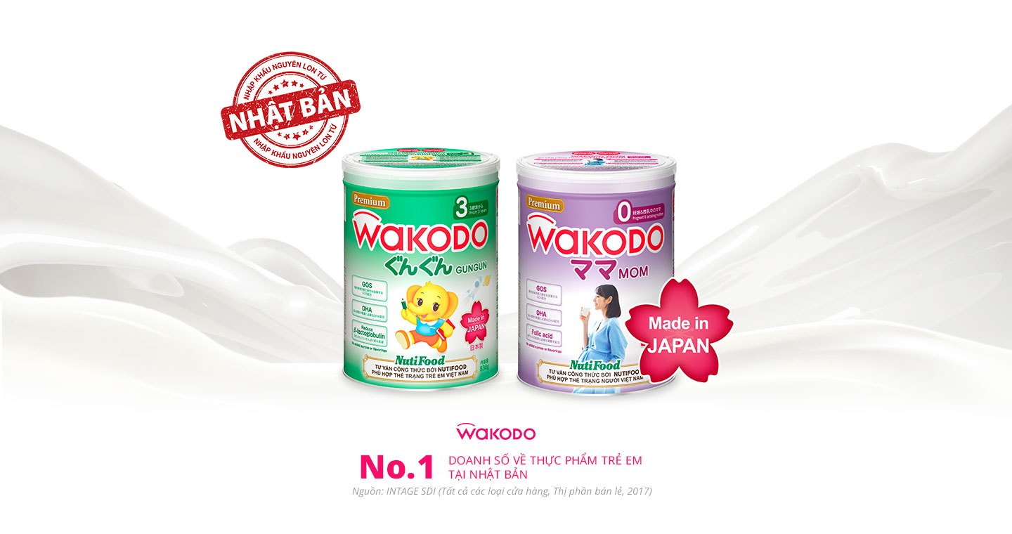 Dòng sữa cho trẻ nhà Wakodo