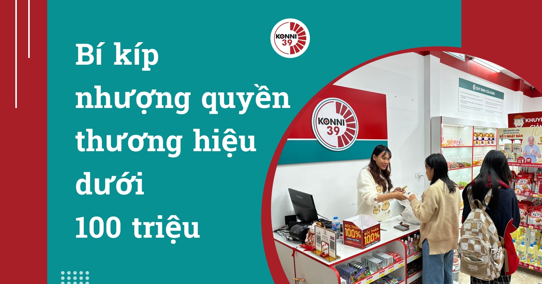 Nhượng quyền thương hiệu dưới 100 triệu 